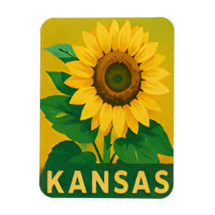 Ímã 🌻 Kansas Escape do País do Girassol