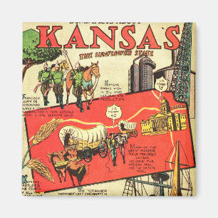 Imã Kansas o estado do girassol