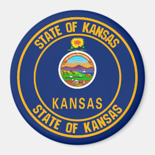Imã Kansas Round Emblem