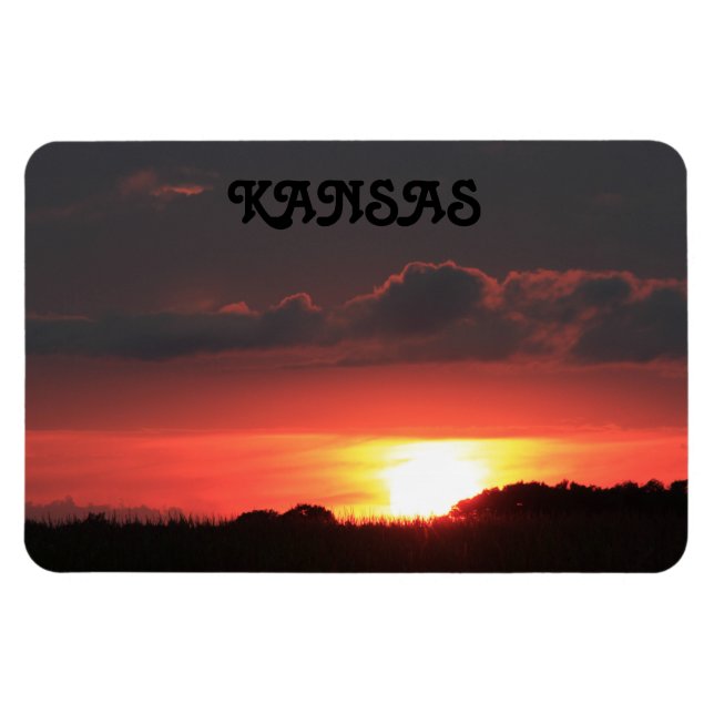 Ímã Kansas Sunset com Lâmpada Flexível (Horizontal)
