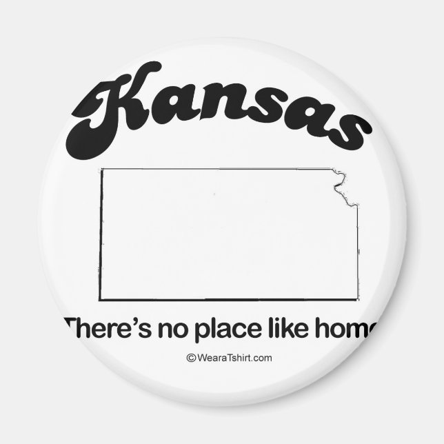 Imã KANSAS - T-shirts e engrenagem "KANSAS STATE MOTTO (Frente)