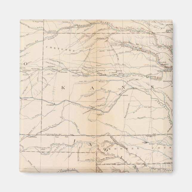 Imã Kansas, Texas, Território Indiano (Frente)