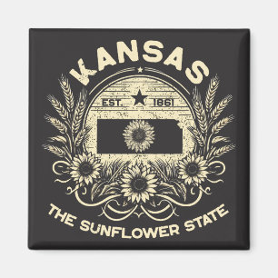 Imã Kansas The Sunflower State