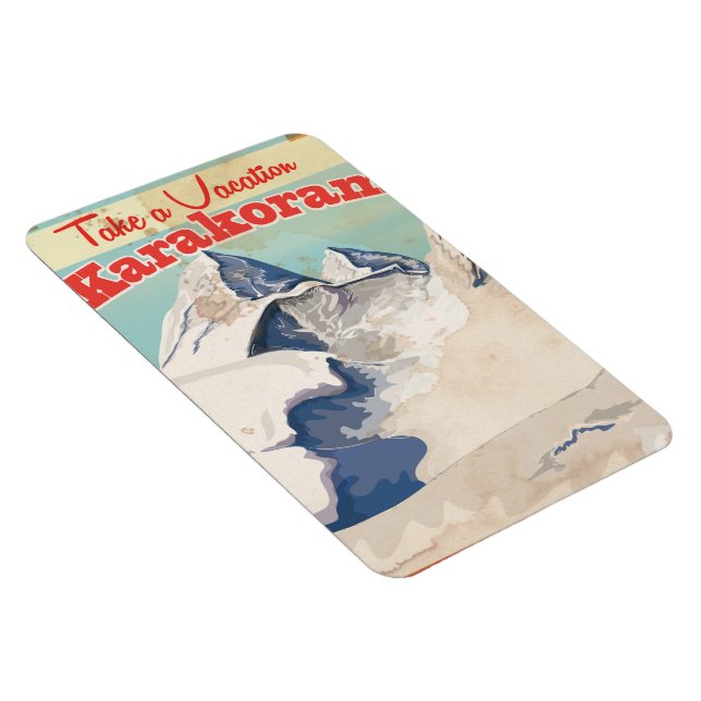 Ímã Karakoram Vintage Poster (Lado Direito)