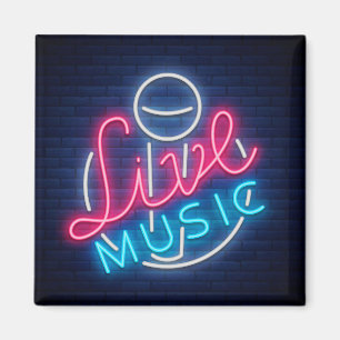 Imã Karaoke Neon Lighting Texto Curvo De Arte