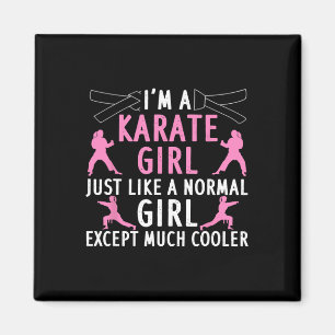 Imã Karate Art For Girls Mulheres Karate Black Belt Ma