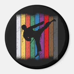 Imã Karate Belt Colors Silhouette
