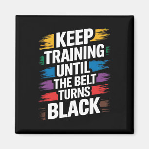 Imã Karate Belt Taekwondo Treinando Arte Marcial Promo