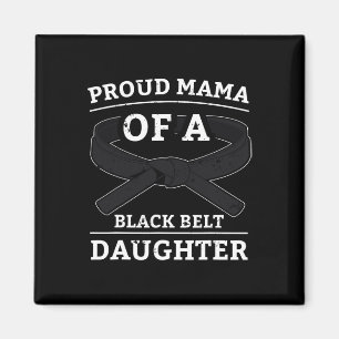 Imã Karate Black Belt Filha Mama Dotada Artes Marciais