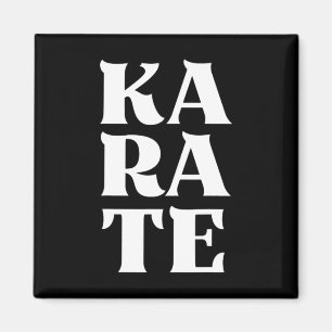 Imã Karate Bold Letters Japonês Arte Marcial Karateka