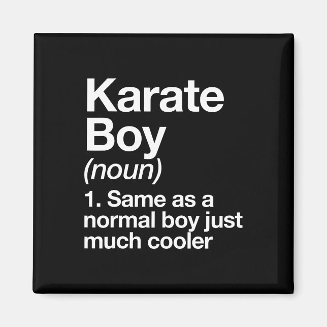 Imã Karate Boy Definition Engraçado Artes Marciais Esp (Frente)