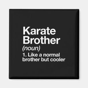 Imã Karate Brother Definition Engraçado Esporte Arte M
