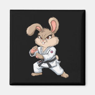 Imã Karate Bunny Arts Coelho Artes Marciais Engraçado 