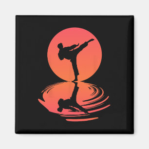 Imã Karate E Kung Fu Silhouette Shotokan Gift Martia