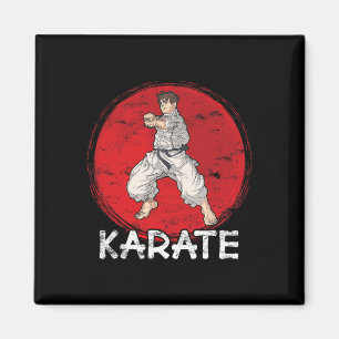 Imã Karate Grunge Design A Man In Anime Style