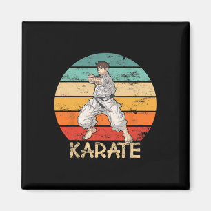 Imã Karate Grunge Design Karate Fighter Faz Pancada