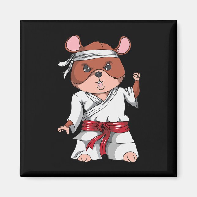 Imã Karate Hamster Kickboxing Arte Marcial Jiu Jitsu F (Frente)