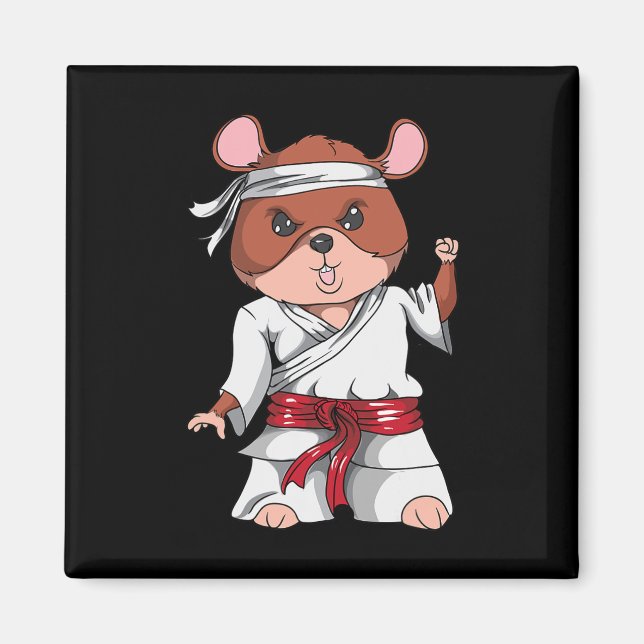 Imã Karate Hamster Kickboxing Arte Marcial Jiu Jitsu F (Frente)