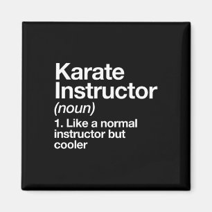 Imã Karate Instrutor Definição Engraçada Artes Marciai