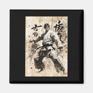 Imã Karate Kyokushin Caligrafia Japonesa Artes Marciai