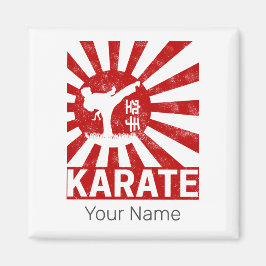Imã Karate Martial Arts com Design japonês Vintage