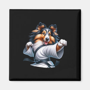 Imã Karate Shetland Sheepdog Amantes de os animais de