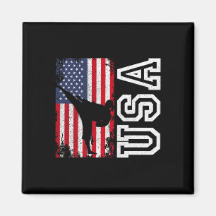 Imã Karate Usa Bandeira 4 De Julho Patriótico American