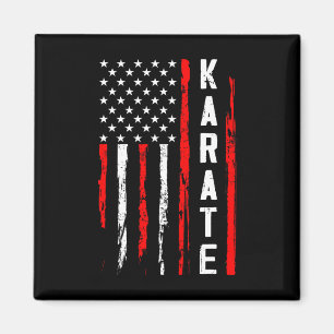 Imã Karate Usa Flag Americano