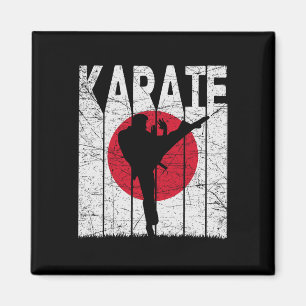 Imã Karate Vintage Arts Marciais Retro Karate Japonês