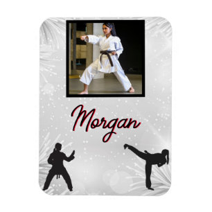 Ímã Karate Winter Wonder Personalised Photo & Name