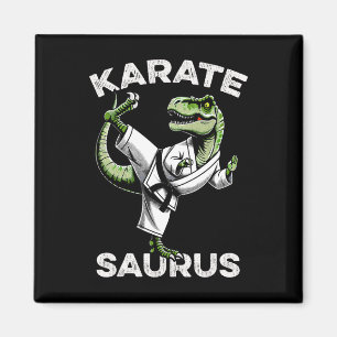 Imã Karatesaurus T-rex Karate Dino Funny Dinosaur Mart