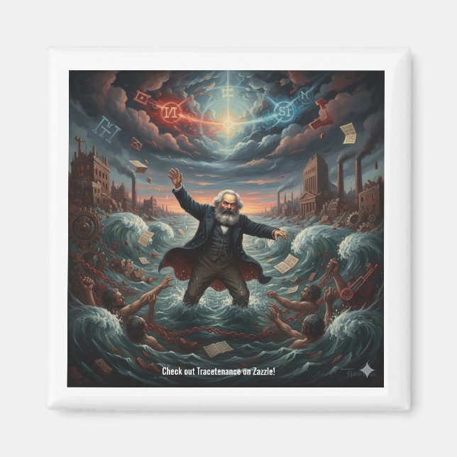 Imã Karl Marx Magnet (Frente)