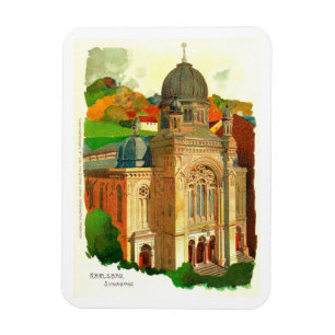 Ímã Karlovy varia a sinagoga (de Karlsbad)