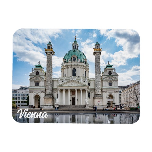Ímã Karlskirche em Viena, Áustria (Horizontal)