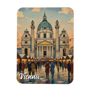Ímã Karlskirche Karlsplatz Viena Áustria Viagem