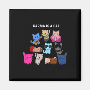 Imã Karma É Um Gato Engraçado Pássaros De Gato