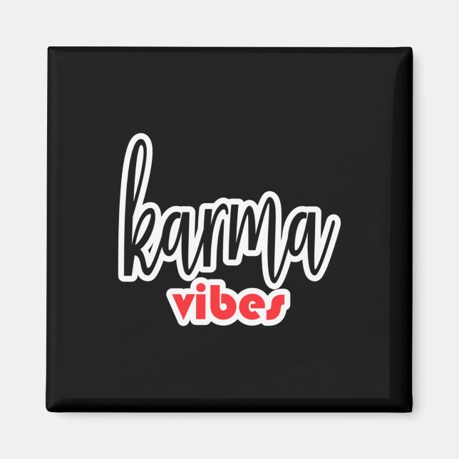 Imã Karma Vibes Sticker (Frente)