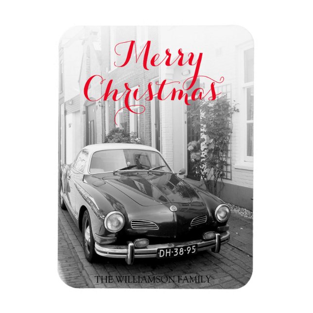Ímã Karmann Ghia Classic Car Feliz Natal (Vertical)