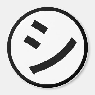 Imã Katakana Emoji de sorriso/Emoticon de Shi Kana do