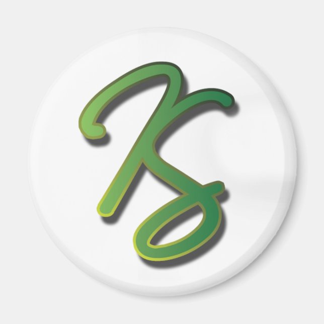 Imã Katie Stoder - Magnet Redondo (branco) (Frente)