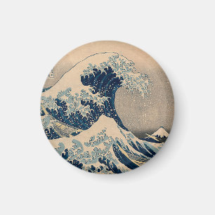 Imã Katsushika Hokusai. A onda do Excelente de Kanagaw
