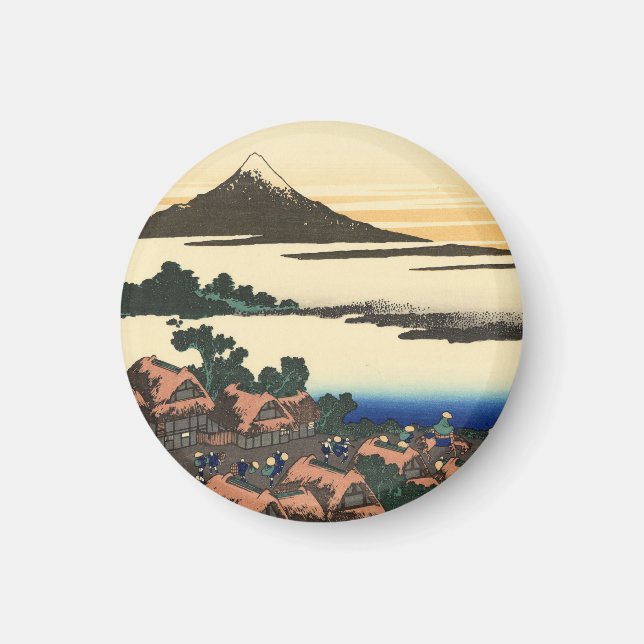 Imã Katsushika Hokusai Dawn na província de Kai (Frente)