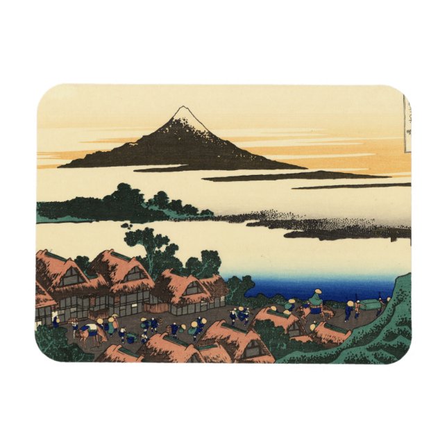 Ímã Katsushika Hokusai Dawn na província de Kai (Horizontal)