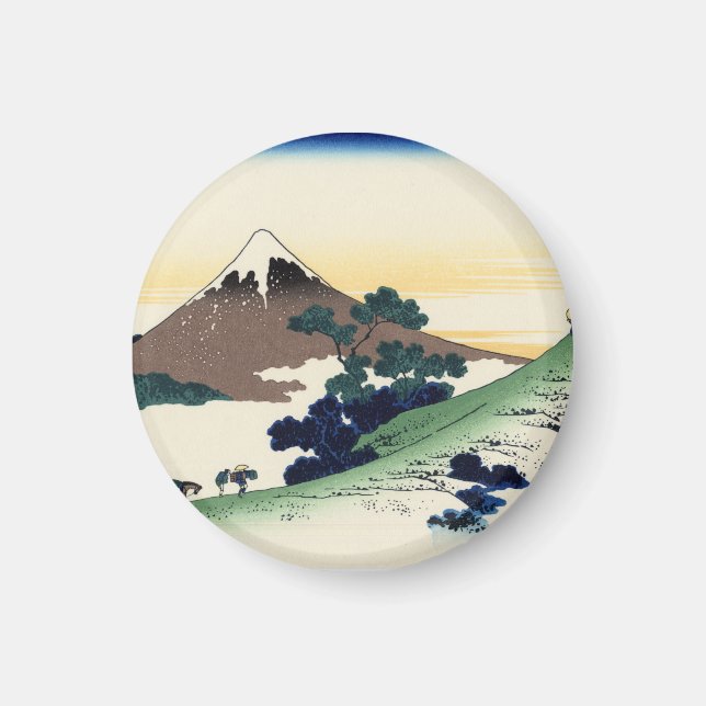 Imã Katsushika Hokusai. O Inume Pass no Kai Provinc (Frente)