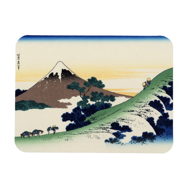 Ímã Katsushika Hokusai. O Inume Pass no Kai Provinc (Horizontal)