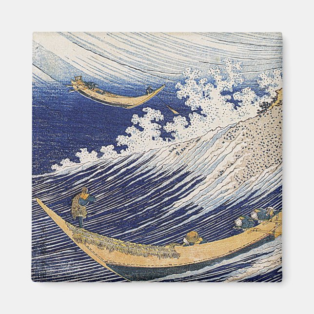 Imã Katsushika Hokusai. Ondas oceânicas (Frente)