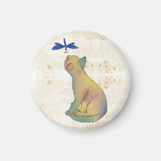 Imã Katze und blaue Libelle