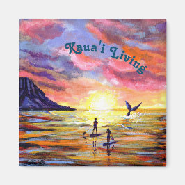 Imã Kauai Living Ocean Paddle Embarque Magnet