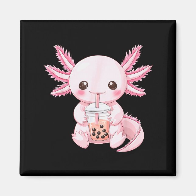 Imã Kawaii Anime Axolotl Boba  (Frente)
