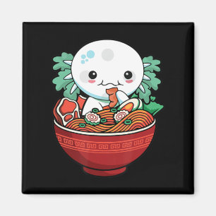 Imã Kawaii Axolotl Ramen Japonês Anime Lover Teen Gir